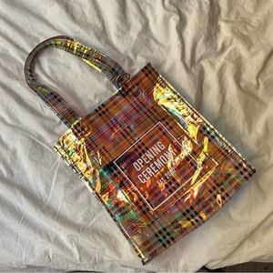 opening ceremony mirror check tote bag
